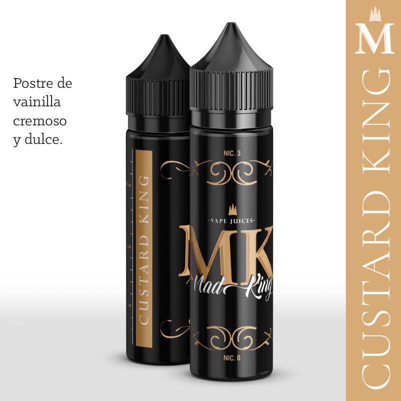 Líquido Mad King Custard King 60ml - Tienda Vapor