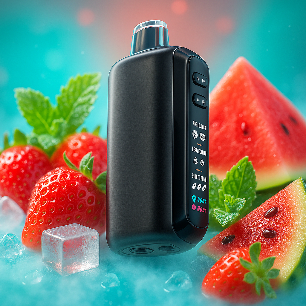Pod descartable Nikbar Triple Chill 40000 Puffs Strawberry Watermelon Spearmint