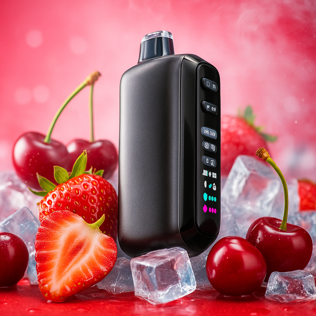 Pod descartable Nikbar Triple Chill 40000 Puffs Cherry Strawberry