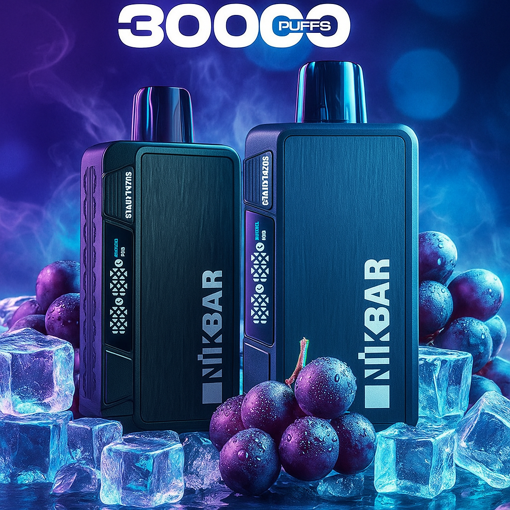 Pod descartable Nikbar 30000 Puffs Grape Ice