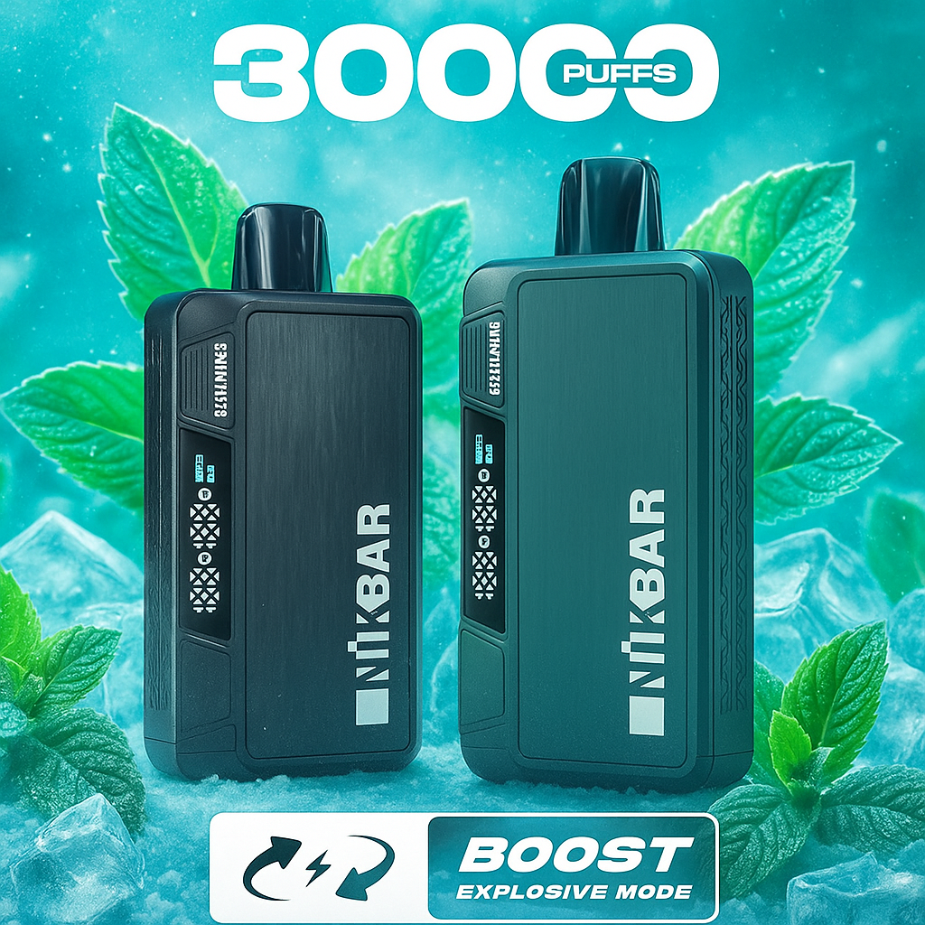 Pod descartable Nikbar 30000 Puffs Icy Mint