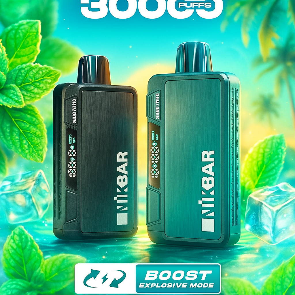 Pod descartable Nikbar 30000 Puffs Miami Mint