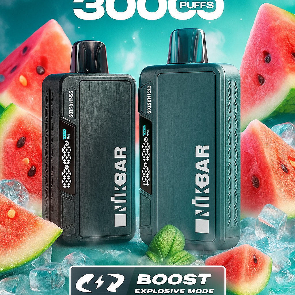 Pod descartable Nikbar 30000 Puffs Watermelon Ice