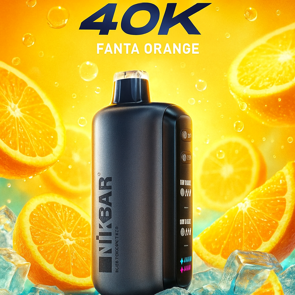 Pod descartable Nikbar Ice Baby 40000 Puffs Fanta Orange