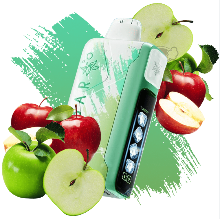 Pod descartable ElfBar Ice King 40000 Puffs Green Apple Ice - Tienda Vapor