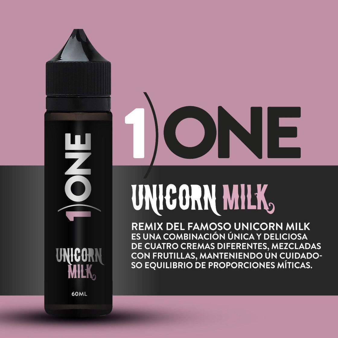 Líquido One Unicorn Milk 60ml - Tienda Vapor