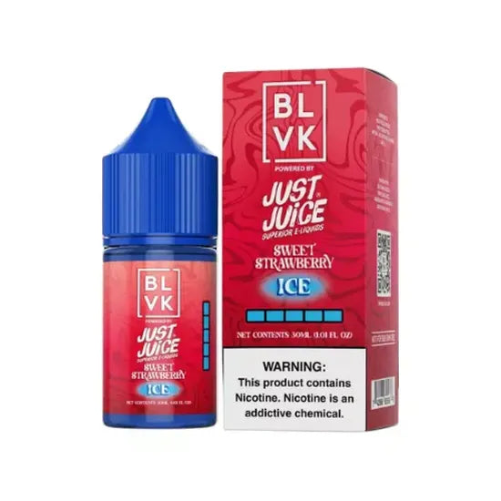 Líquido BLVK  x Just Juice Salt Nic Sweet Strawberry Ice 30ml