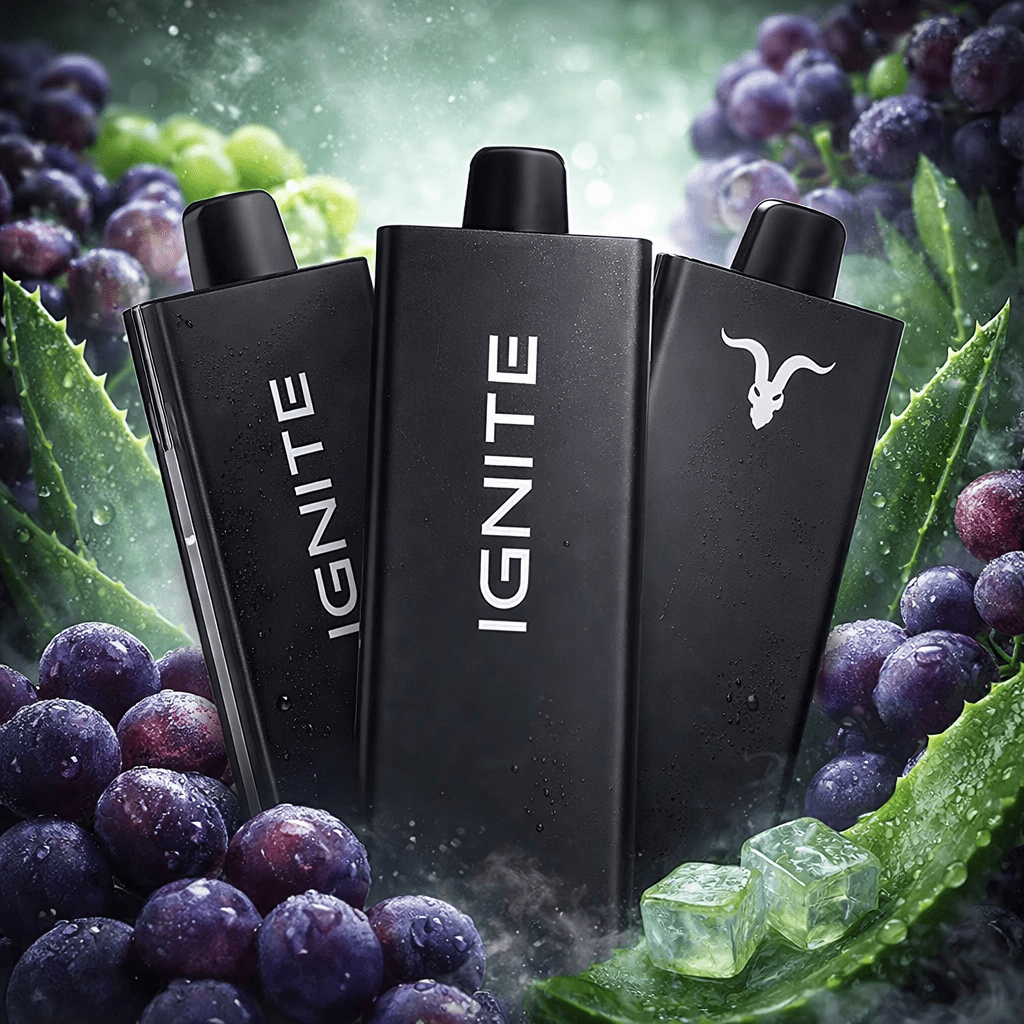 Pod descartable Ignite V55 Ultra Thin 5500 Puffs Aloe Grape - Tienda Vapor