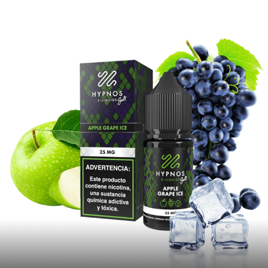 Líquido Hypnos Salt Nic Apple Grape Ice 30ml - Tienda Vapor