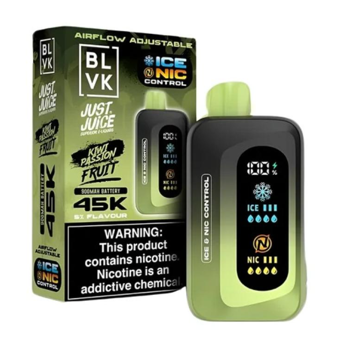Pod descartable BLVK Just Juice 45000 puffs Kiwi Passion Fruit