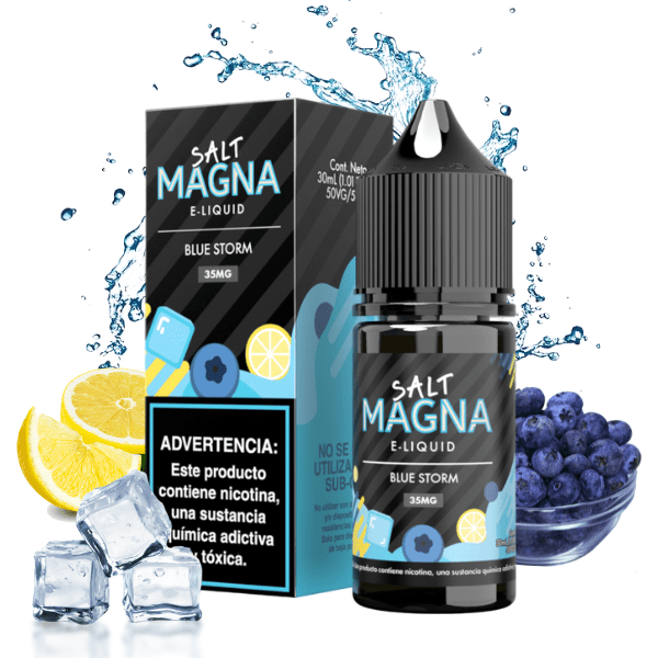 Líquido Magna Salt Nic Blue Storm Ice 30ml - Tienda Vapor