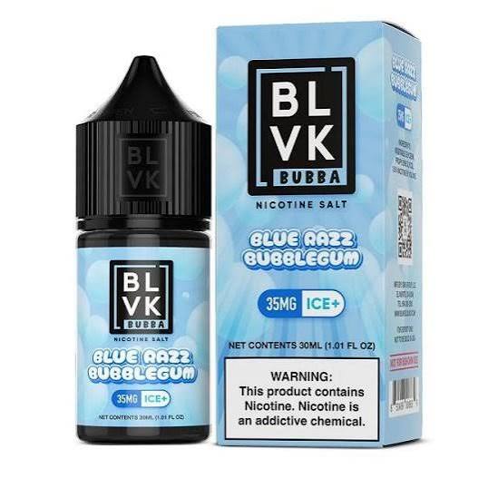 Líquido BLVK Salt Nic Bubba Blue Razz Bubblegum 30ml