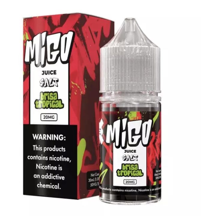 Liquido Migo Salt Nic Brisa Tropical Menthol 30ml - Tienda Vapor