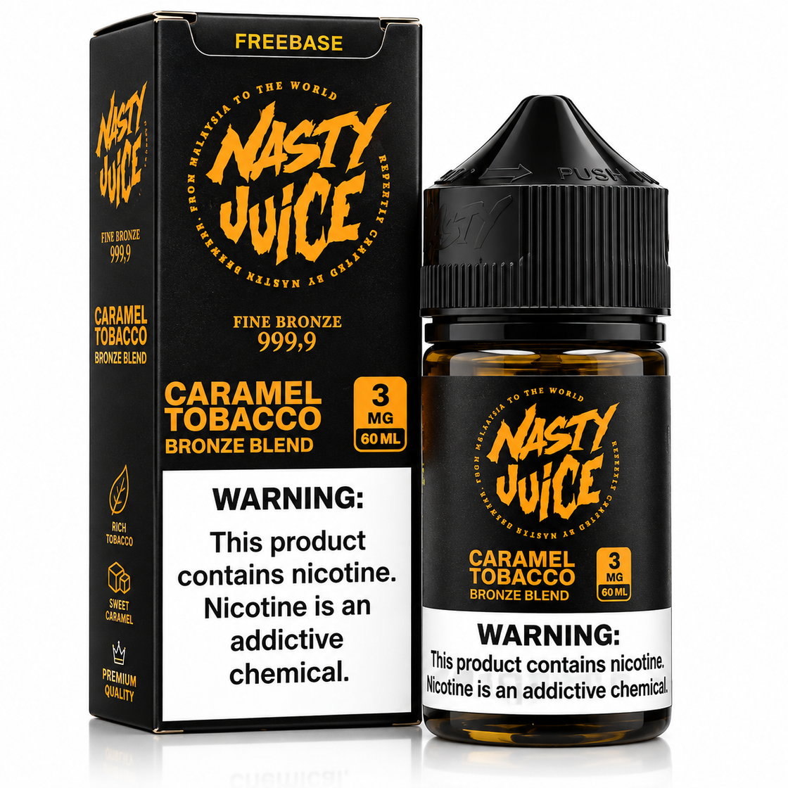 Líquido Nasty Juice Bronze Blend Caramel Tobacco 60ml