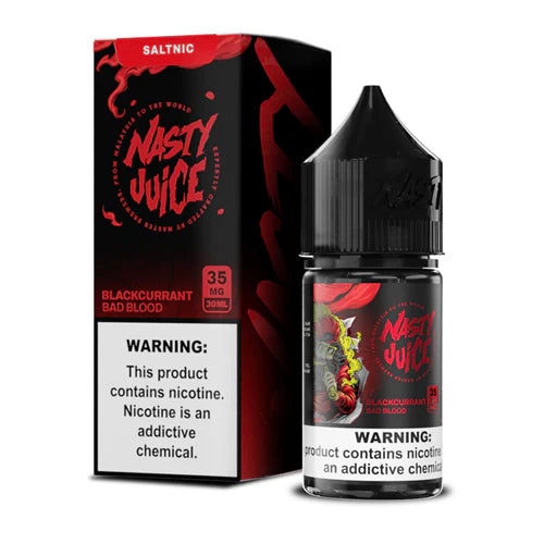 Liquido Nasty Salt Nic Cushman Bad Blood Low Mint 30ml - Tienda Vapor