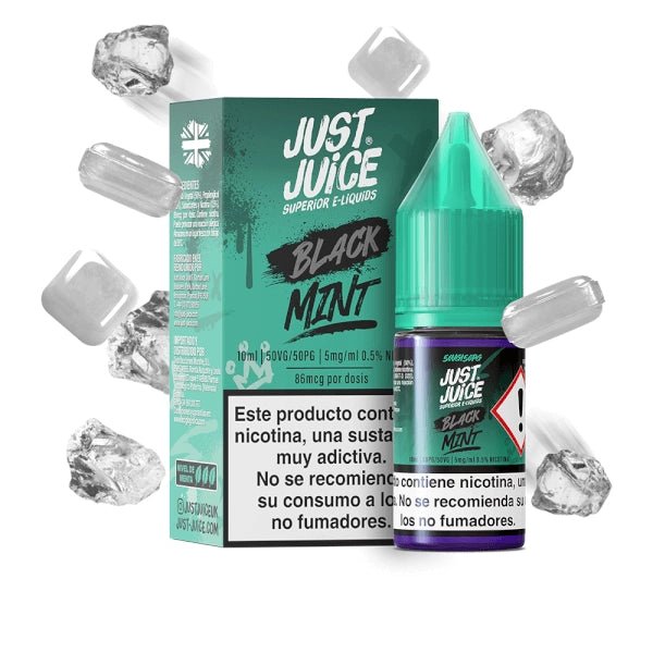 Liquido Just Juice Salt Nic Black Mint 30ml - Tienda Vapor