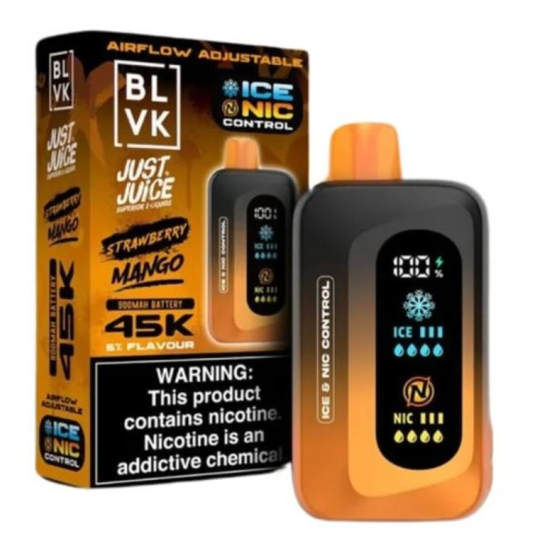 Pod descartable BLVK Just Juice 45000 puffs Strawberry Mango