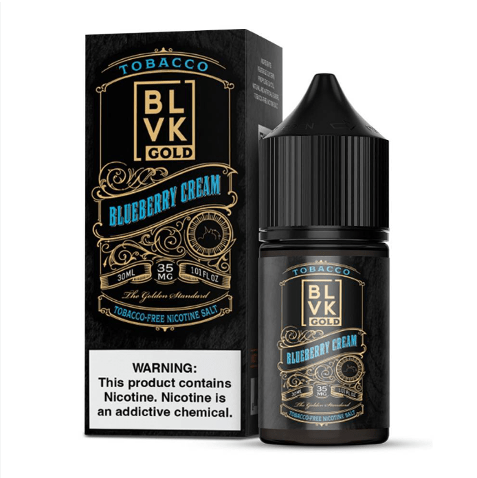 Líquido BLVK Salt Nic Gold Blueberry Cream 30ml - Tienda Vapor