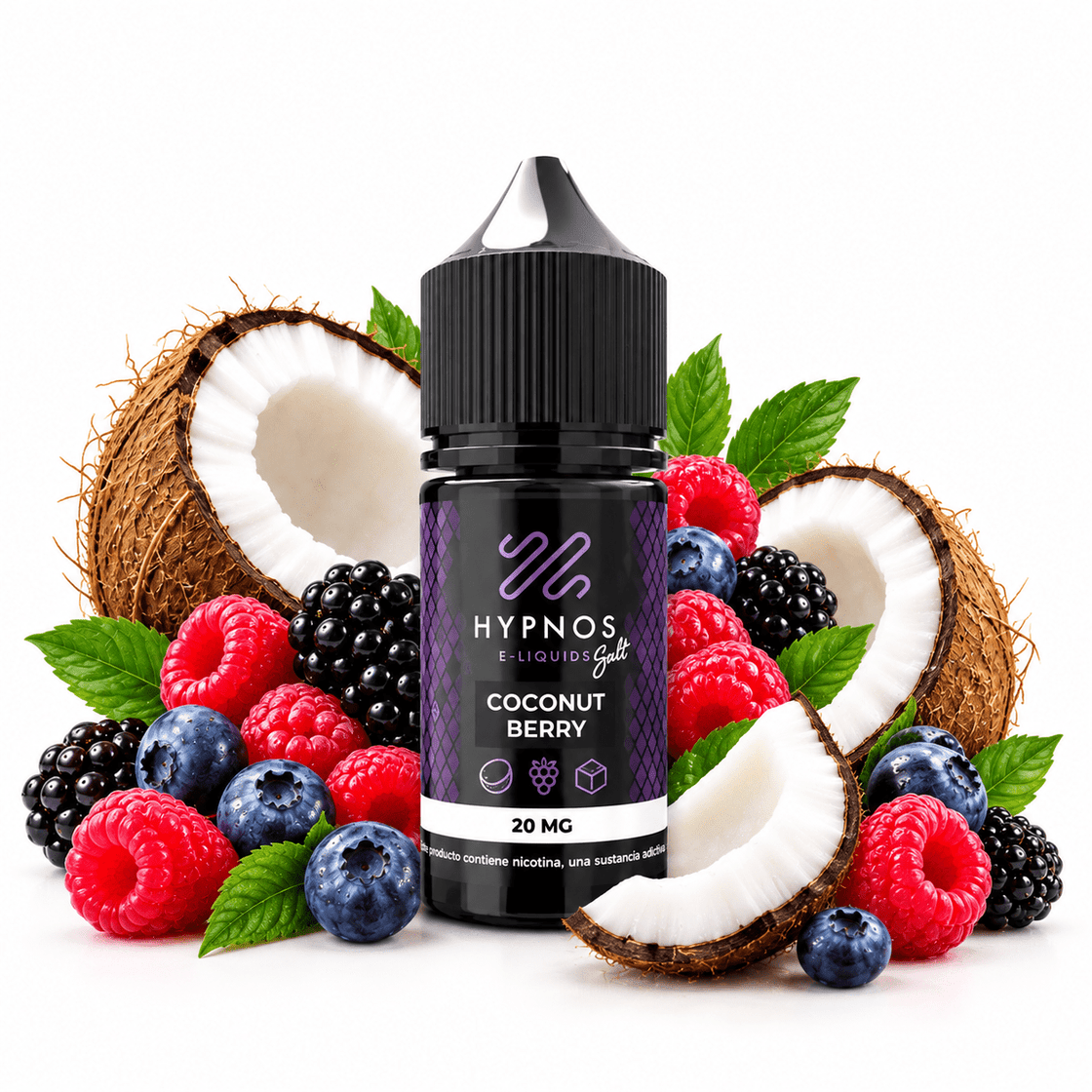 Líquido Hypnos Salt Nic Coconut Berry 30ml - Tienda Vapor