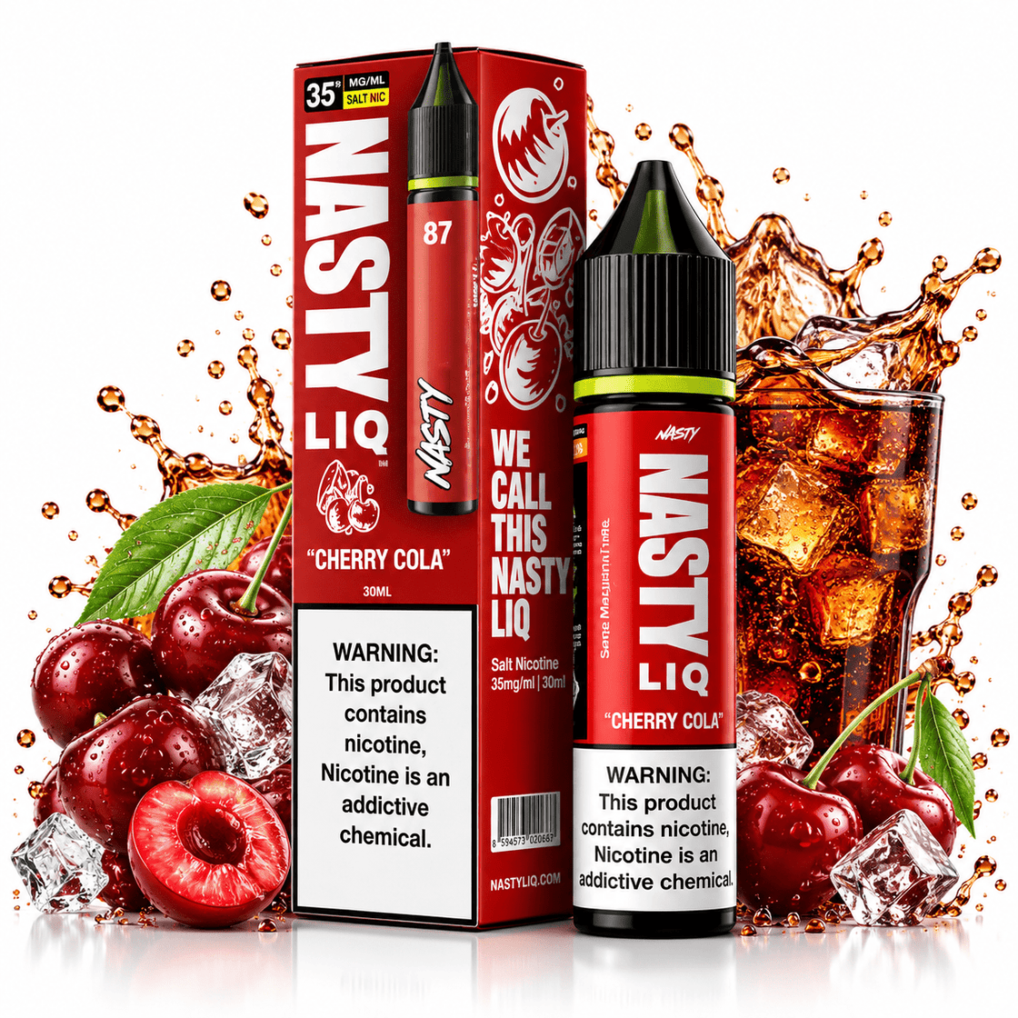 Liquido Nasty Salt Nic New Cherry Cola 30ml - Tienda Vapor