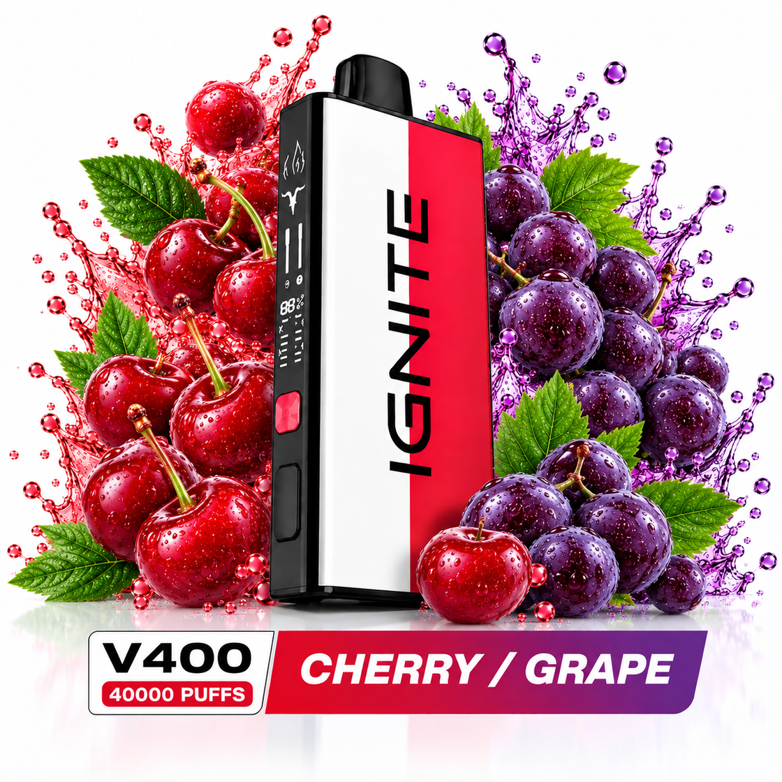 Pod descartable Ignite V400 40000 puffs Mix Cherry / Grape