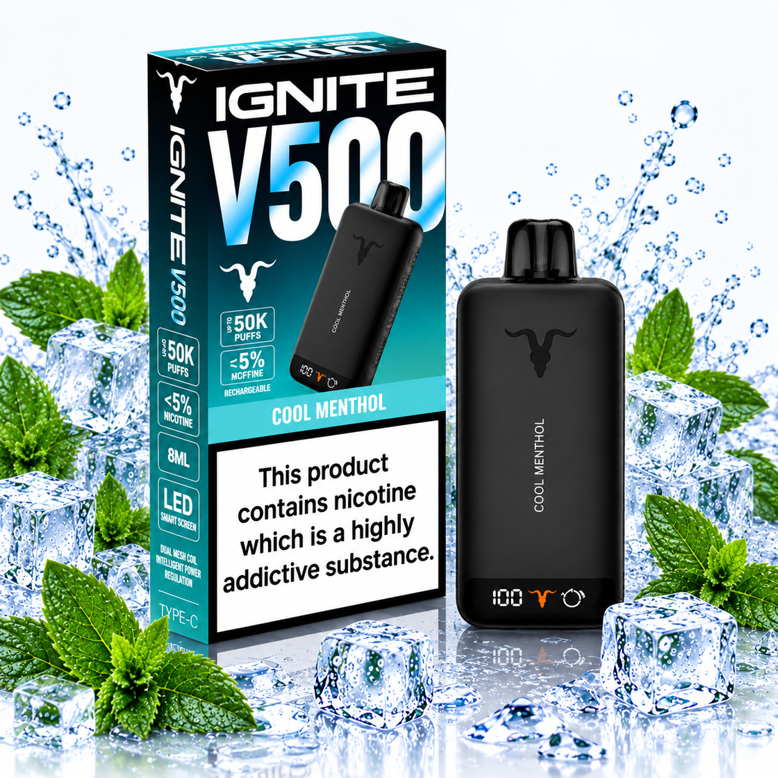 Pod descartable Ignite V500 50000 puffs Cool Menthol