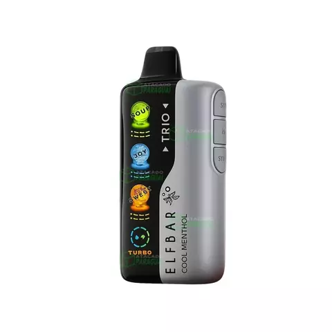 Pod descartable ElfBar TRIO 40000 Puffs Cool Menthol - Tienda Vapor