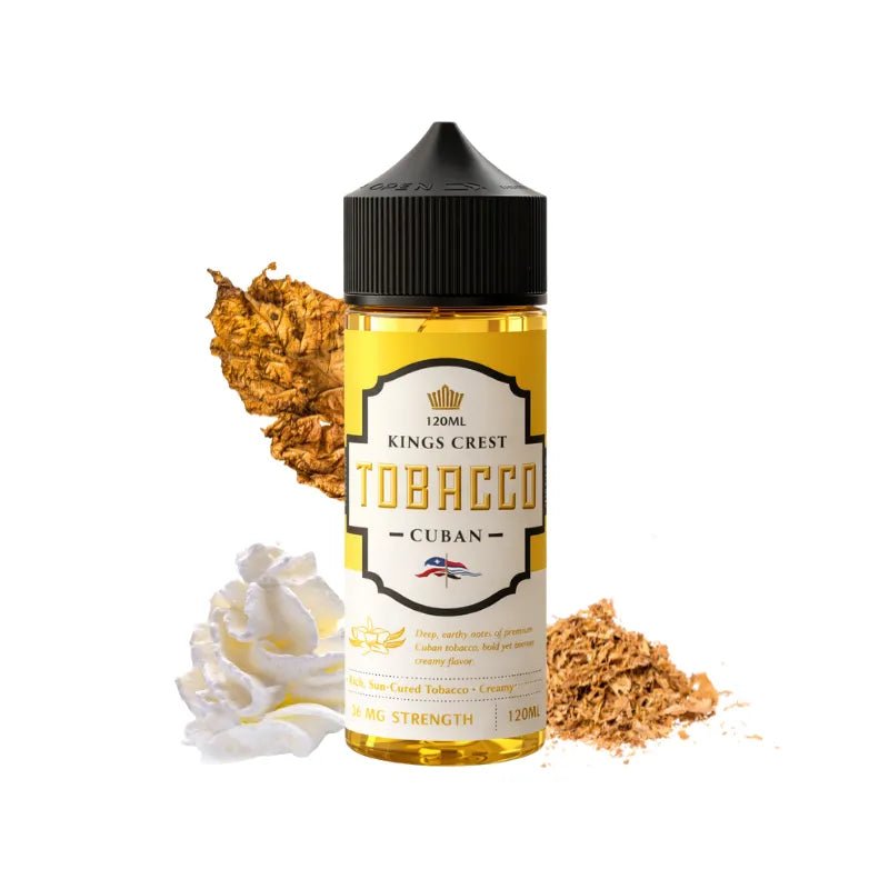Líquido King´s Crest Cuban Tabaco 120ml - Tienda Vapor