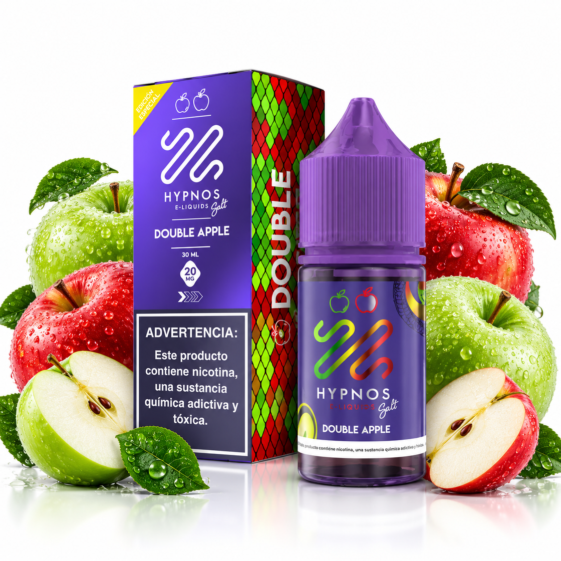 Líquido Hypnos Salt Nic Double Apple 30ml - Tienda Vapor