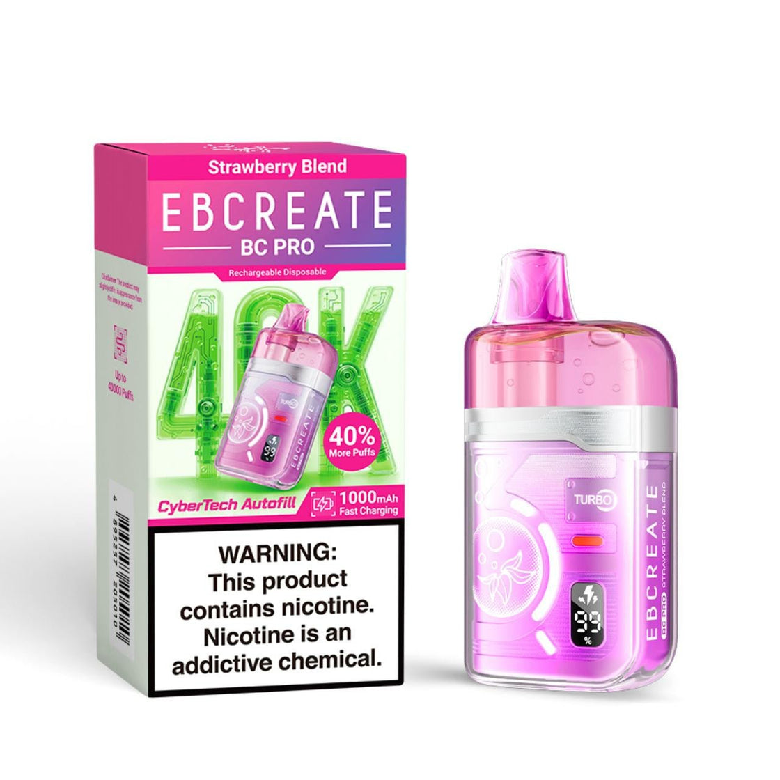 Pod Descartable Elfbar EBCreate 40K Strawberry Blend