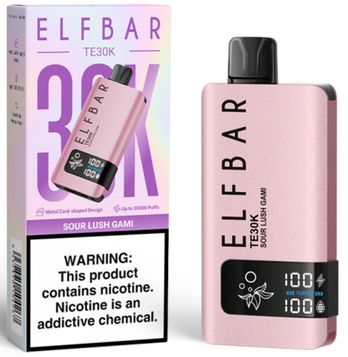 Pod descartable ElfBar TE30000 puffs Sour Lush Gami - Tienda Vapor