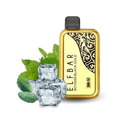 Pod descartable ElfBar BC10000 Black Gold Ice Mint - Tienda Vapor