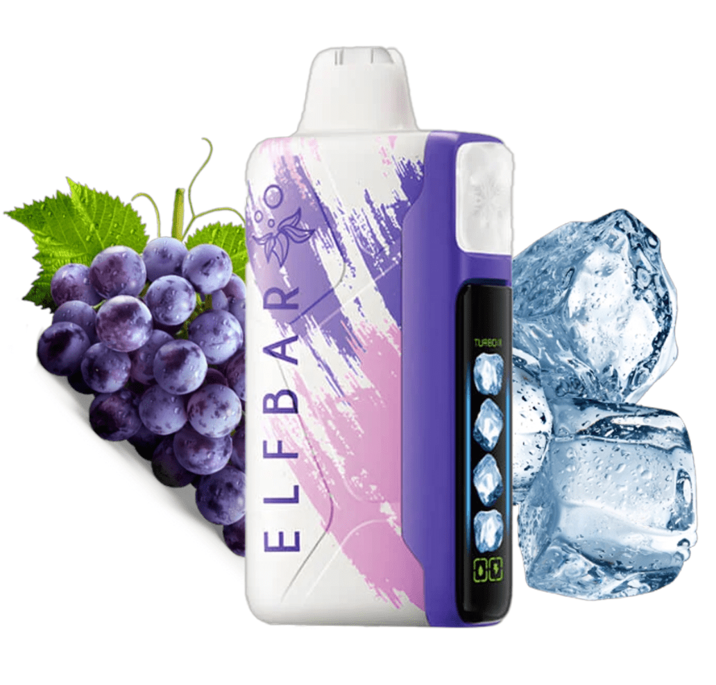 Pod descartable ElfBar Ice King 40000 Puffs Grape Ice - Tienda Vapor