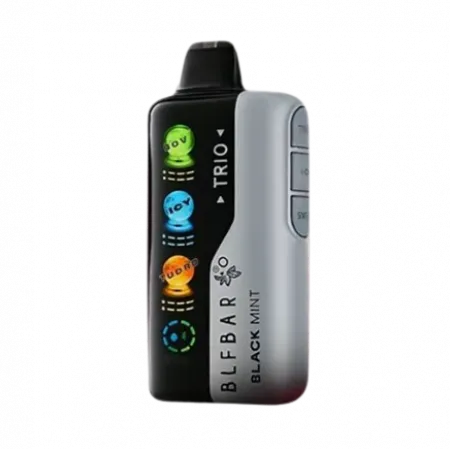 Pod descartable ElfBar TRIO 40000 Puffs Black Mint - Tienda Vapor