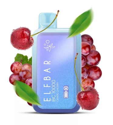 Pod descartable ElfBar Grape Cherry BC10000 Puffs - Tienda Vapor