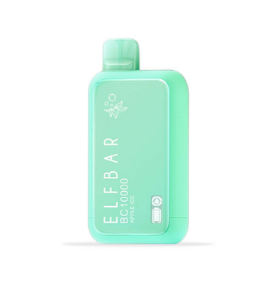 Pod descartable ElfBar Green Apple Ice BC10000 Puffs - Tienda Vapor