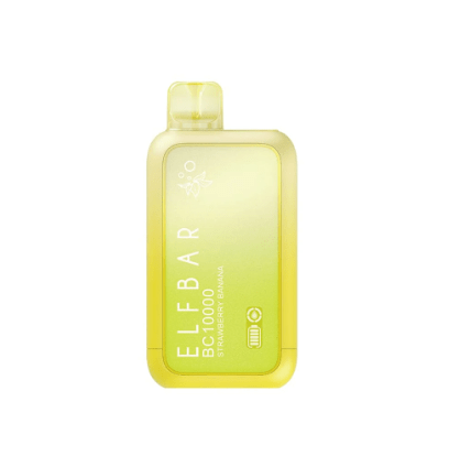 Pod descartable ElfBar Strawberry Banana BC10000 Puffs - Tienda Vapor