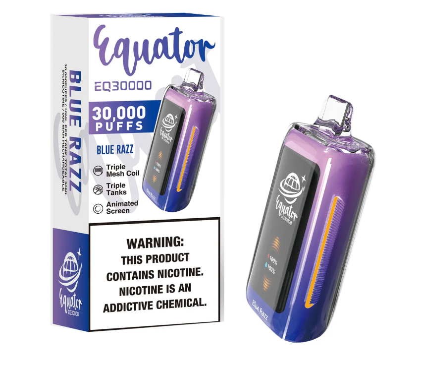 Pod descartable Equator EQ30000 puffs Blue Razz - Tienda Vapor