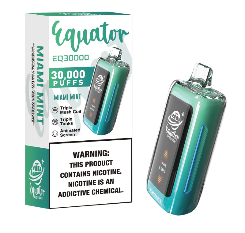 Pod descartable Equator EQ30000 puffs Miami Mint - Tienda Vapor