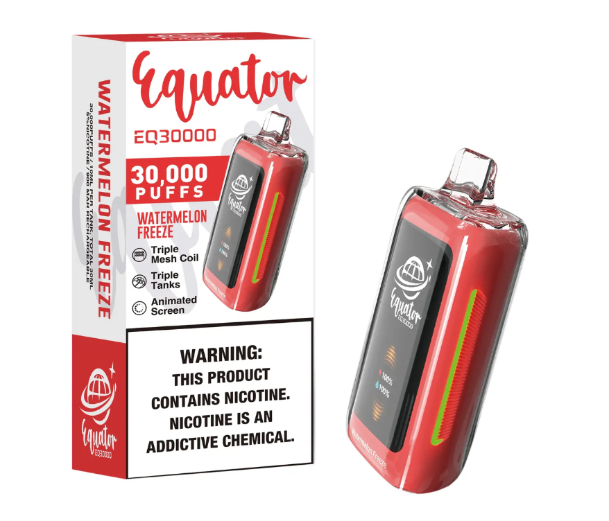 Pod descartable Equator EQ30000 puffs Watermelon Freeze - Tienda Vapor