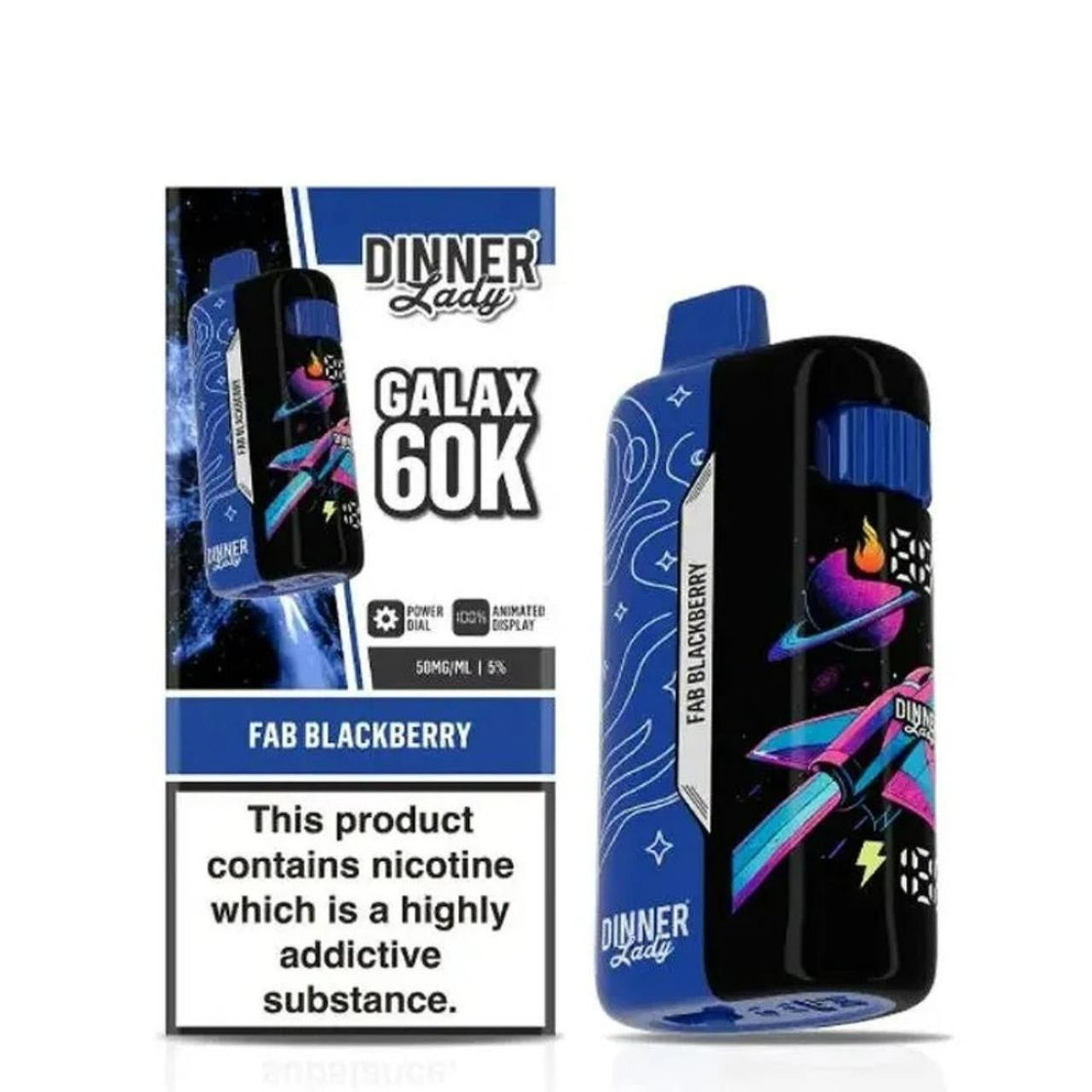 Pod descartable Dinner Lady Galax 60K Fab Blackberry - Tienda Vapor