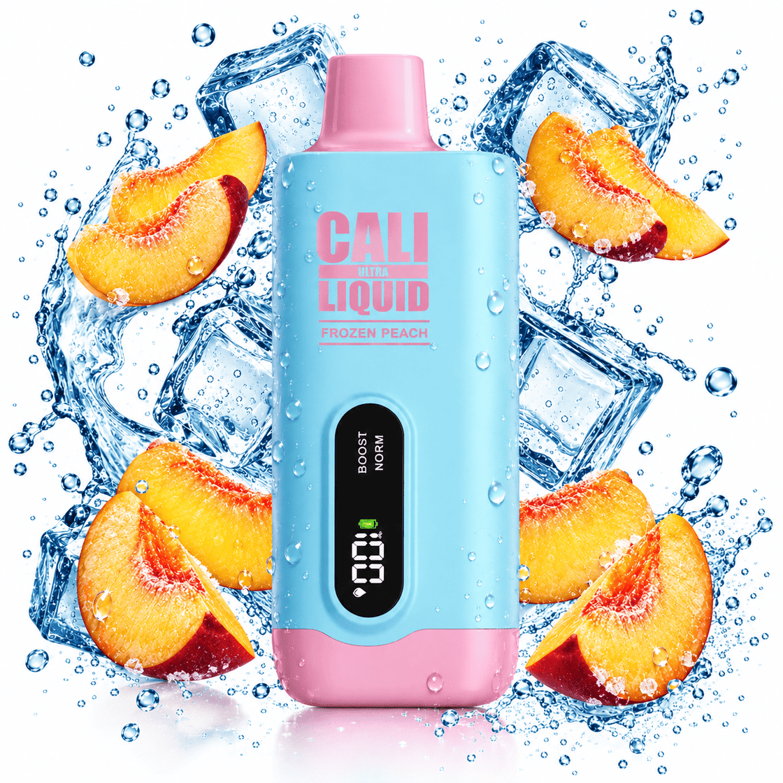 Pod descartable Cali UL8000 Cero Nicotina Frozen Peach 8000 puffs - Tienda Vapor