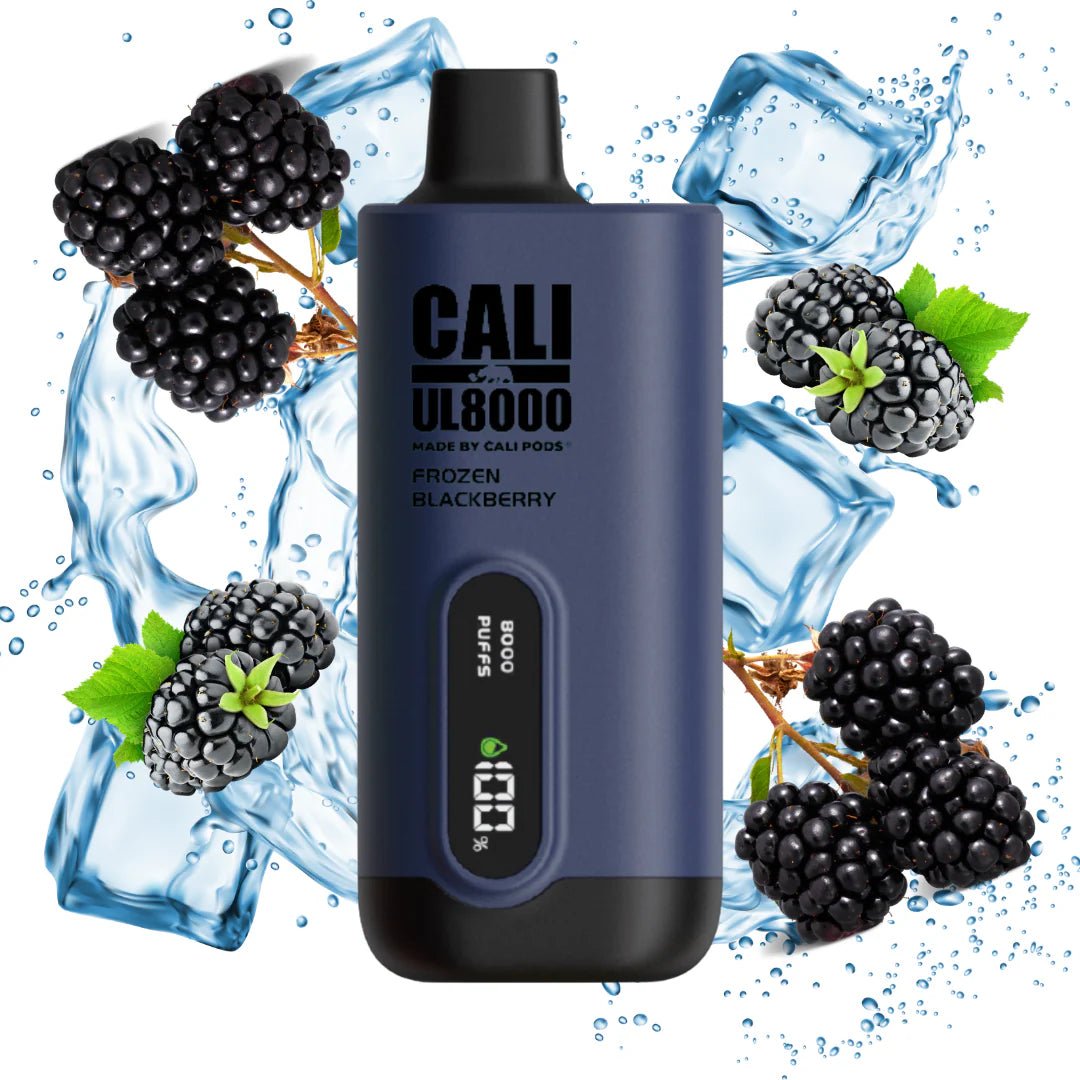 Pod descartable Cali UL8000 Cero Nicotina Frozen Blackberry 8000 puffs - Tienda Vapor