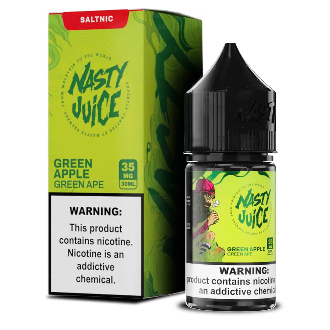 Liquido Nasty Salt Nic Green Apple Green Ape 30ml - Tienda Vapor