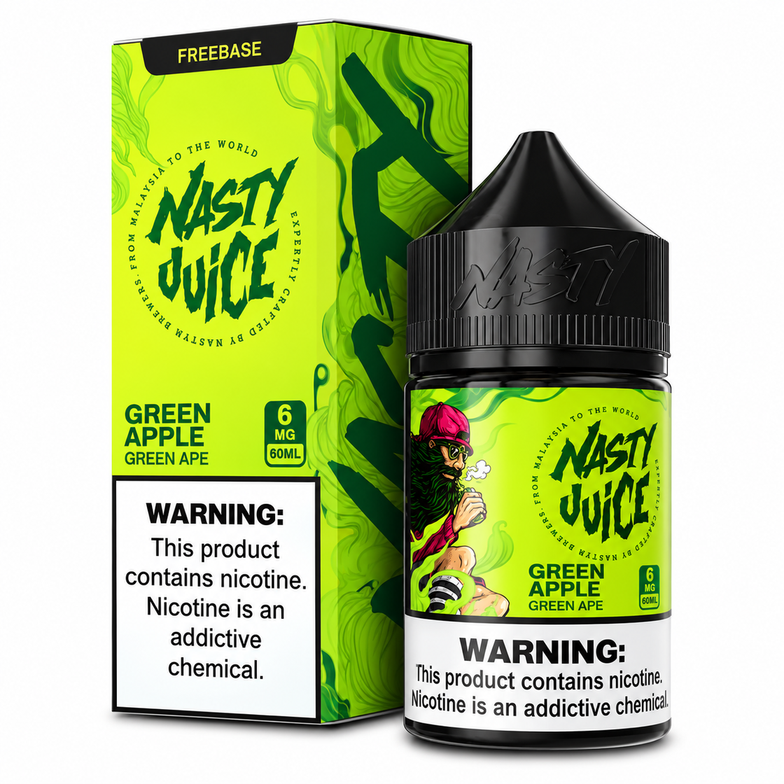 Líquido Nasty Juice Green Apple Green Ape 60ml