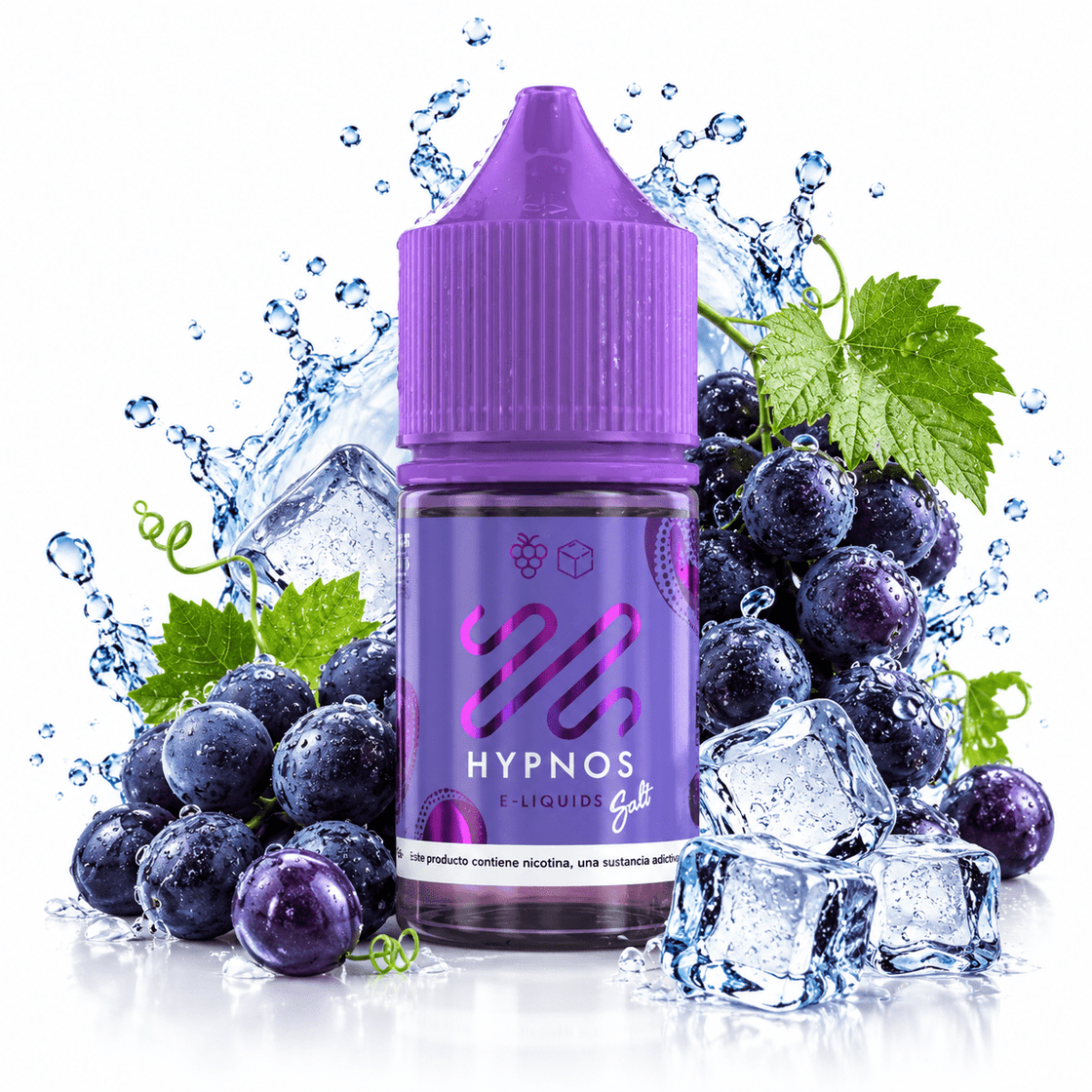 Líquido Hypnos Salt Nic Grape Ice 30ml - Tienda Vapor