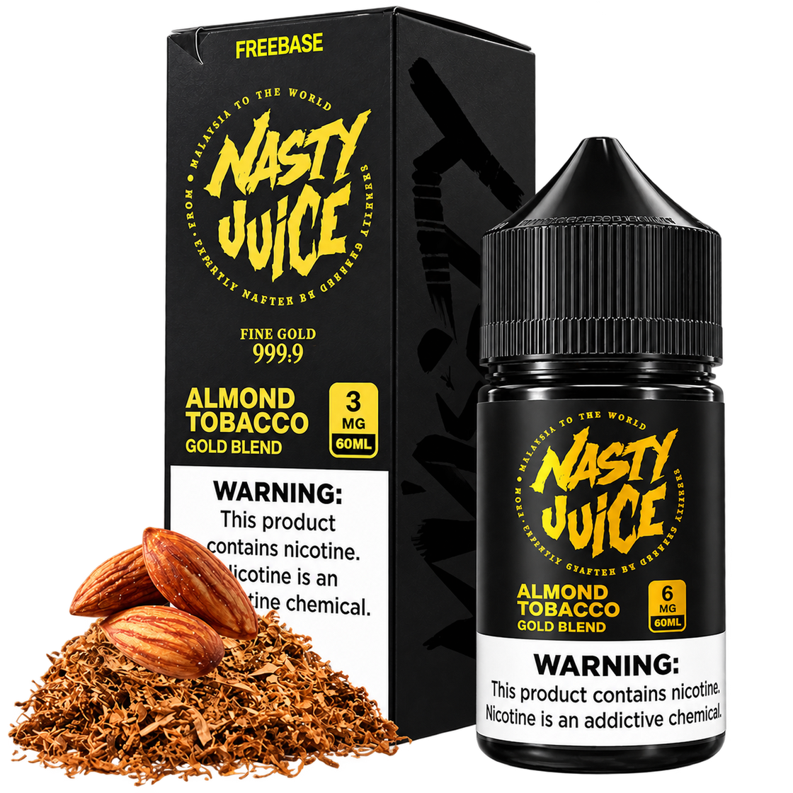 Líquido Nasty Juice Gold Blend Almond Tobacco 60ml