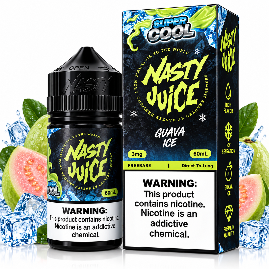 Líquido Nasty Juice Super Cool Guava Ice 60ml