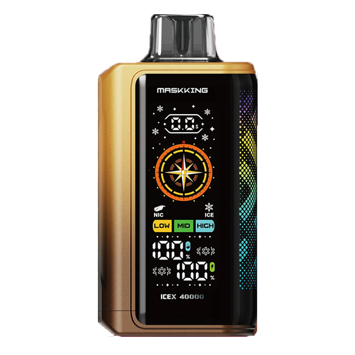 Pod descartable Maskking IceX 40000 Puffs Gold Tabaco