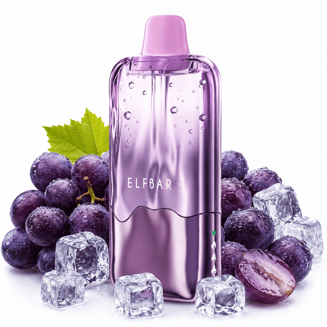 Pod descartable Elfbar Duke Grape Ice 35K - Tienda Vapor